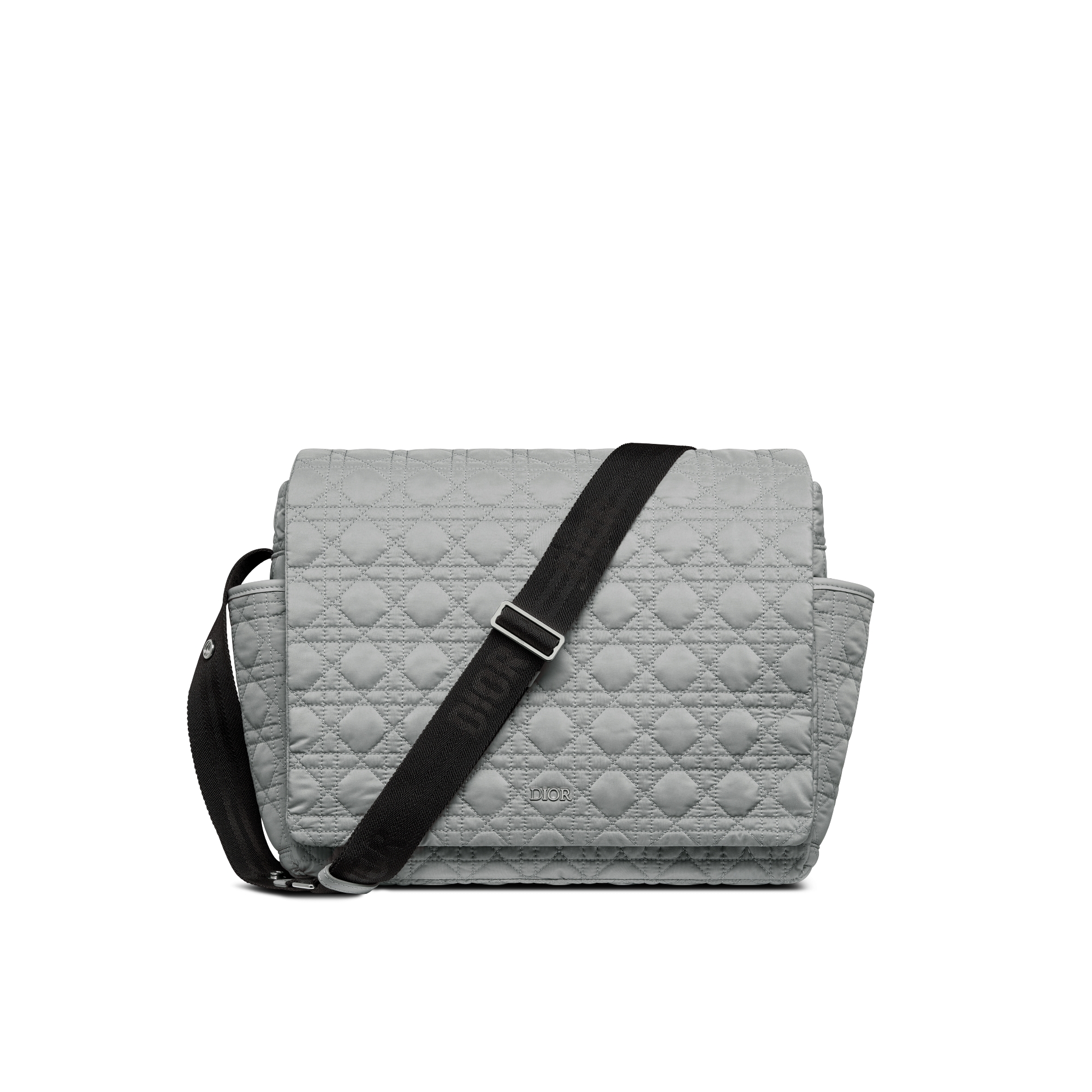 Changing Bag Gray Macrocannage Technical Canvas E01
